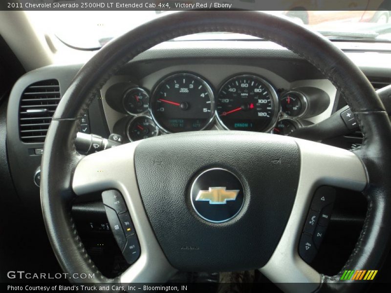 Victory Red / Ebony 2011 Chevrolet Silverado 2500HD LT Extended Cab 4x4