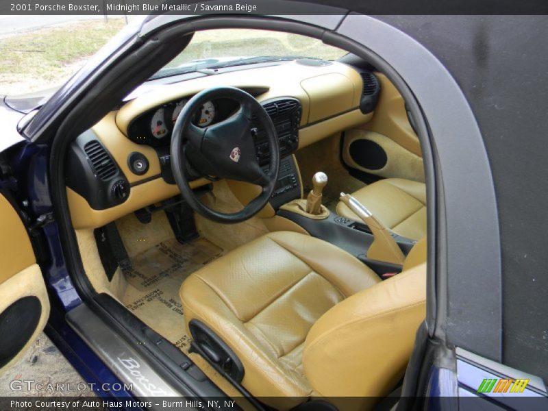 Midnight Blue Metallic / Savanna Beige 2001 Porsche Boxster
