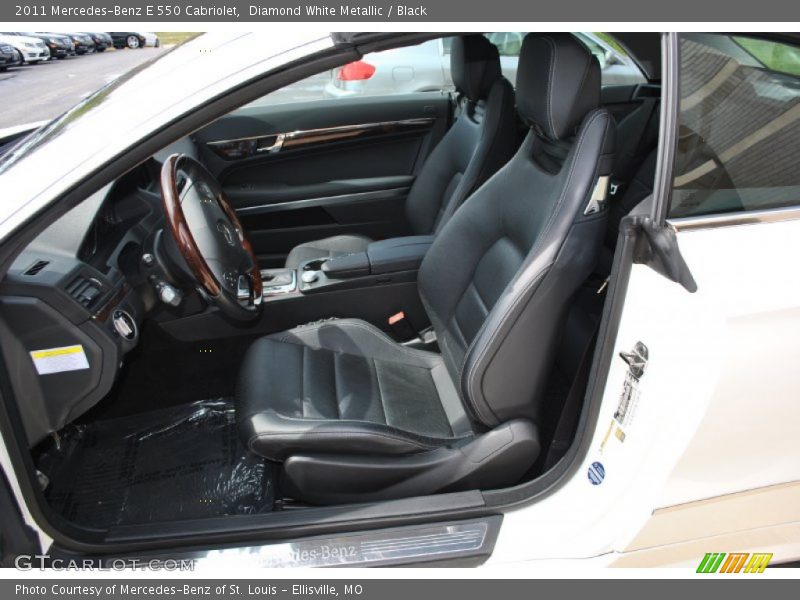 Diamond White Metallic / Black 2011 Mercedes-Benz E 550 Cabriolet