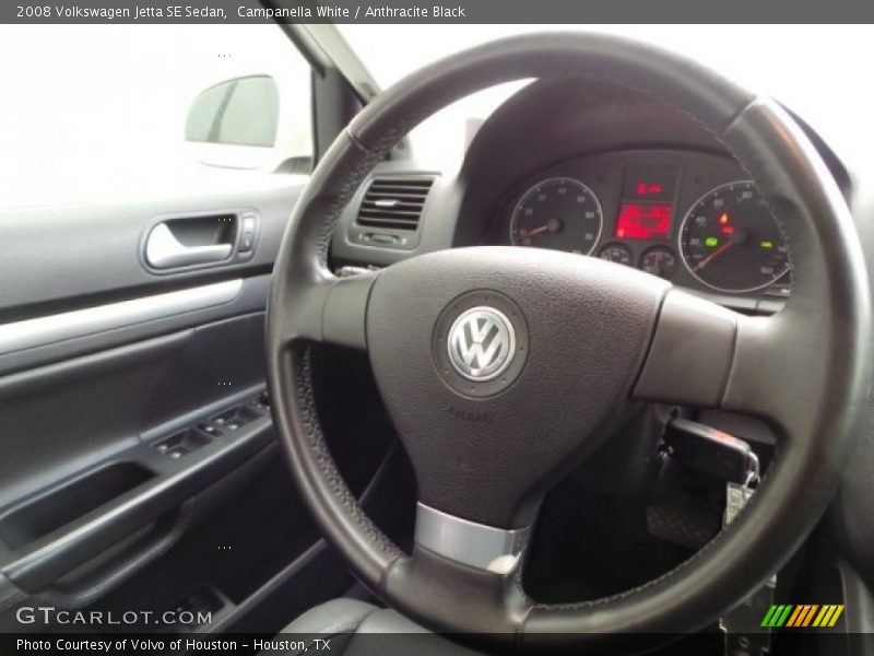 Campanella White / Anthracite Black 2008 Volkswagen Jetta SE Sedan