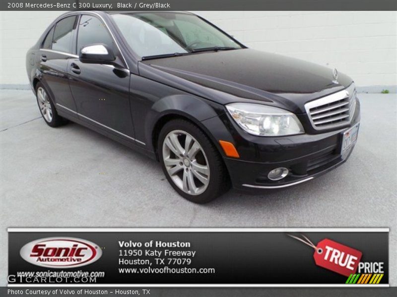 Black / Grey/Black 2008 Mercedes-Benz C 300 Luxury