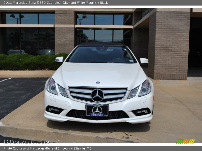 Diamond White Metallic / Black 2011 Mercedes-Benz E 550 Cabriolet