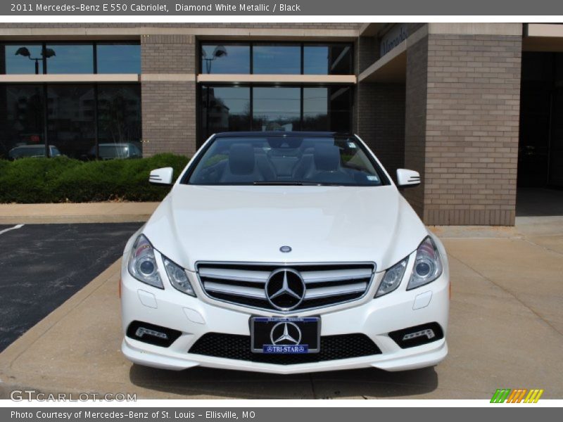 Diamond White Metallic / Black 2011 Mercedes-Benz E 550 Cabriolet