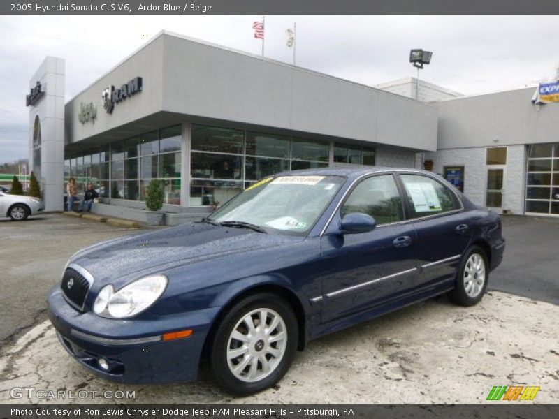 Ardor Blue / Beige 2005 Hyundai Sonata GLS V6