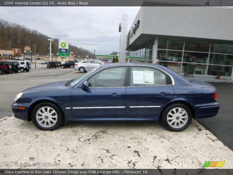 Ardor Blue / Beige 2005 Hyundai Sonata GLS V6