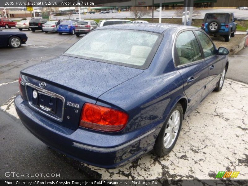 Ardor Blue / Beige 2005 Hyundai Sonata GLS V6