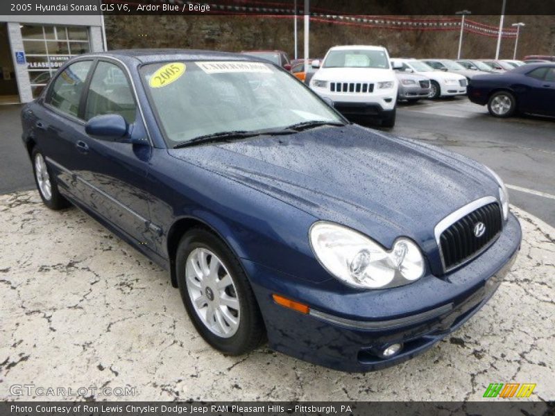Ardor Blue / Beige 2005 Hyundai Sonata GLS V6
