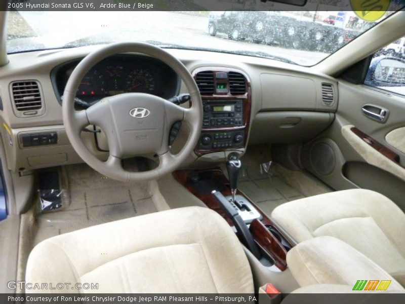 Ardor Blue / Beige 2005 Hyundai Sonata GLS V6