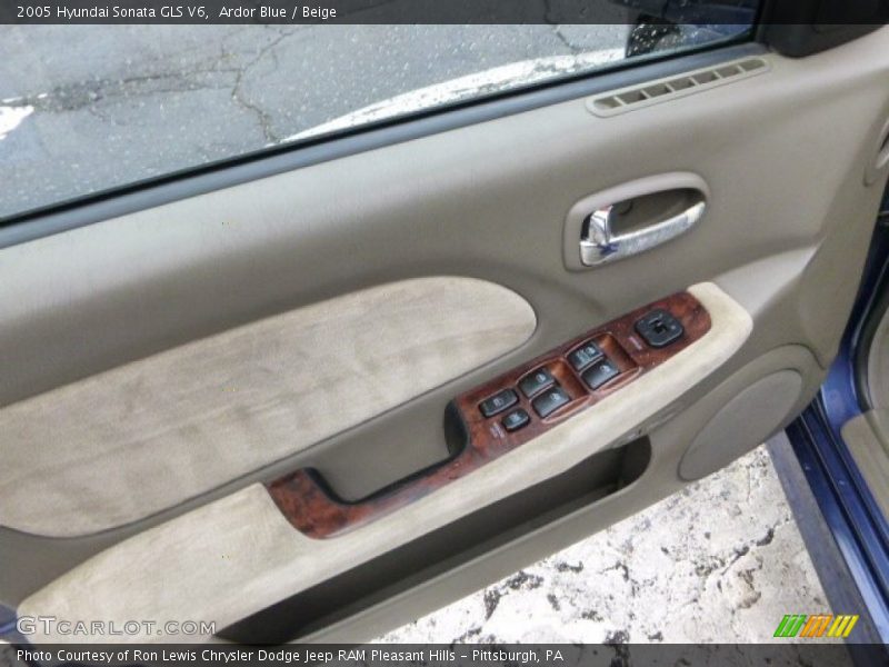 Ardor Blue / Beige 2005 Hyundai Sonata GLS V6