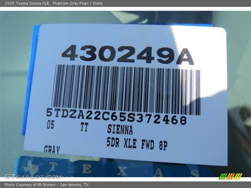 Phantom Gray Pearl / Stone 2005 Toyota Sienna XLE