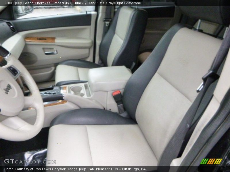 Black / Dark Slate Gray/Light Graystone 2008 Jeep Grand Cherokee Limited 4x4