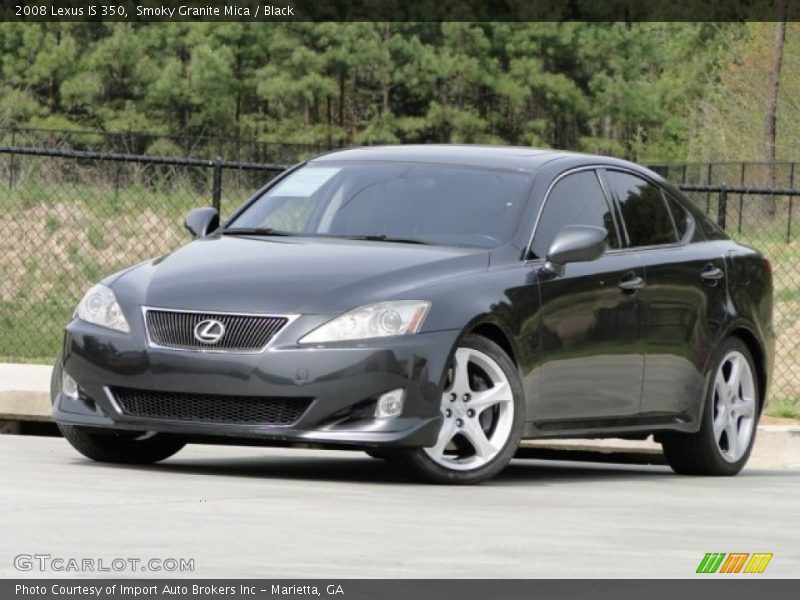 Smoky Granite Mica / Black 2008 Lexus IS 350