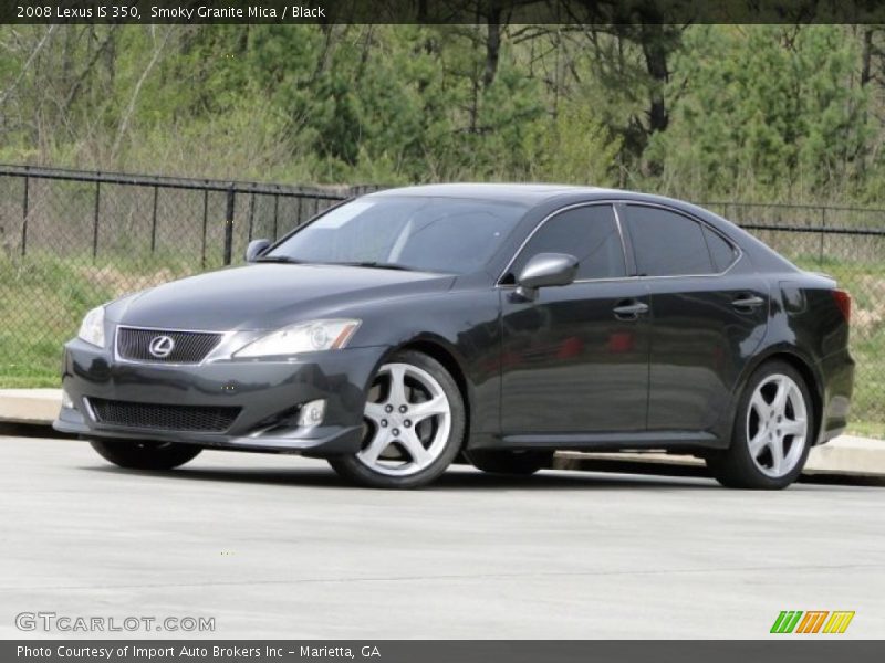 Smoky Granite Mica / Black 2008 Lexus IS 350