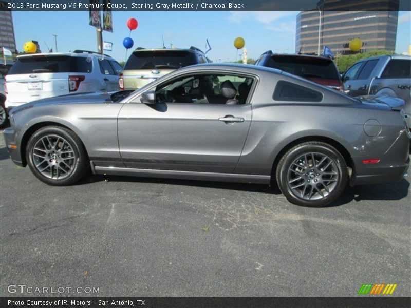 Sterling Gray Metallic / Charcoal Black 2013 Ford Mustang V6 Premium Coupe