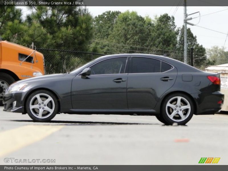Smoky Granite Mica / Black 2008 Lexus IS 350