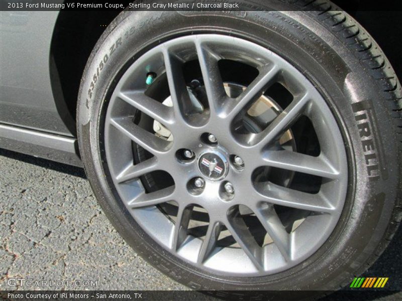 Sterling Gray Metallic / Charcoal Black 2013 Ford Mustang V6 Premium Coupe
