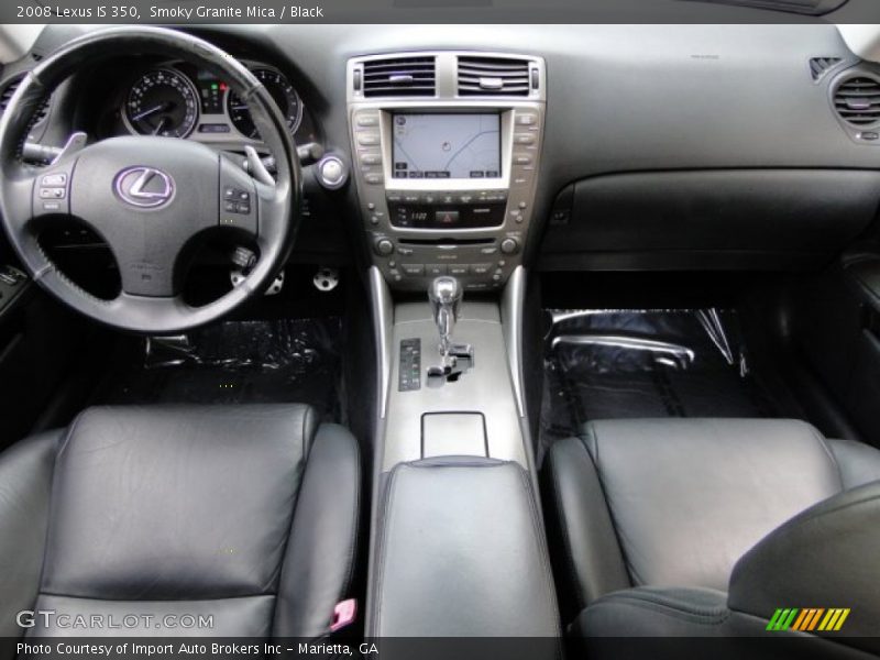 Smoky Granite Mica / Black 2008 Lexus IS 350
