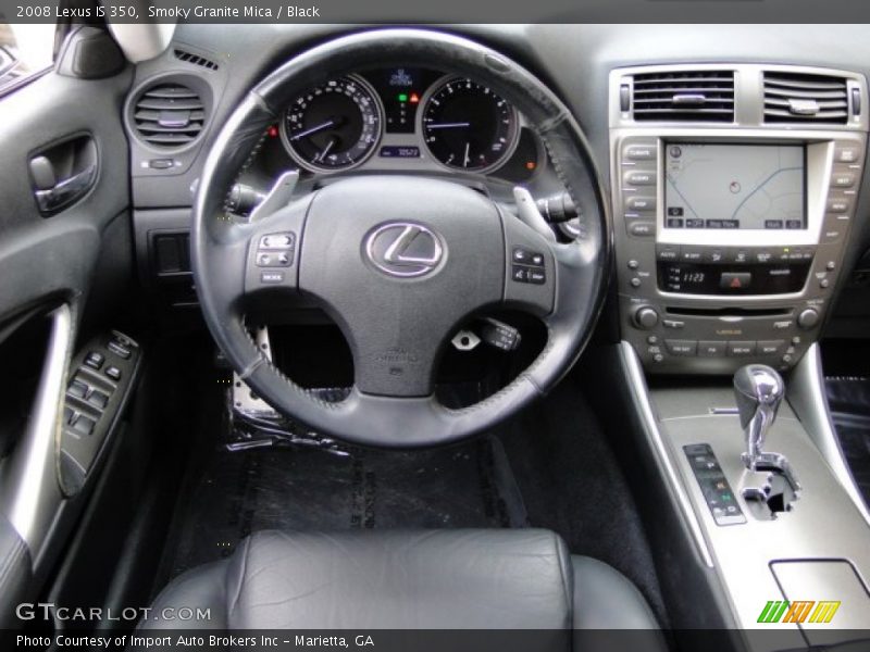 Smoky Granite Mica / Black 2008 Lexus IS 350