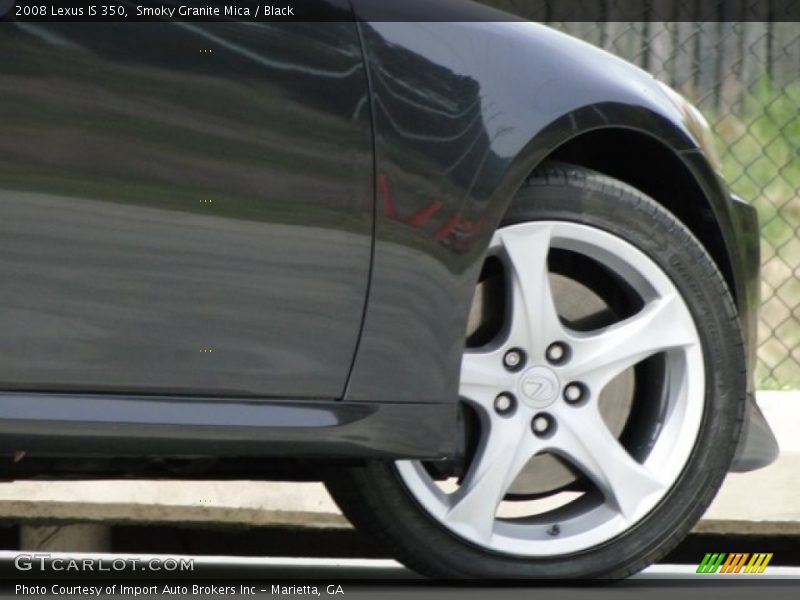 Smoky Granite Mica / Black 2008 Lexus IS 350