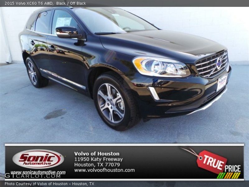 Black / Off Black 2015 Volvo XC60 T6 AWD