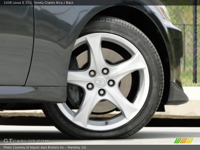 Smoky Granite Mica / Black 2008 Lexus IS 350