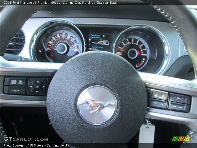 Sterling Gray Metallic / Charcoal Black 2013 Ford Mustang V6 Premium Coupe