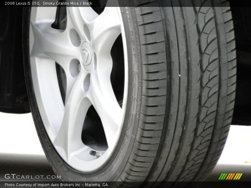 Smoky Granite Mica / Black 2008 Lexus IS 350