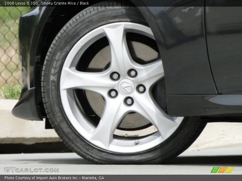 Smoky Granite Mica / Black 2008 Lexus IS 350