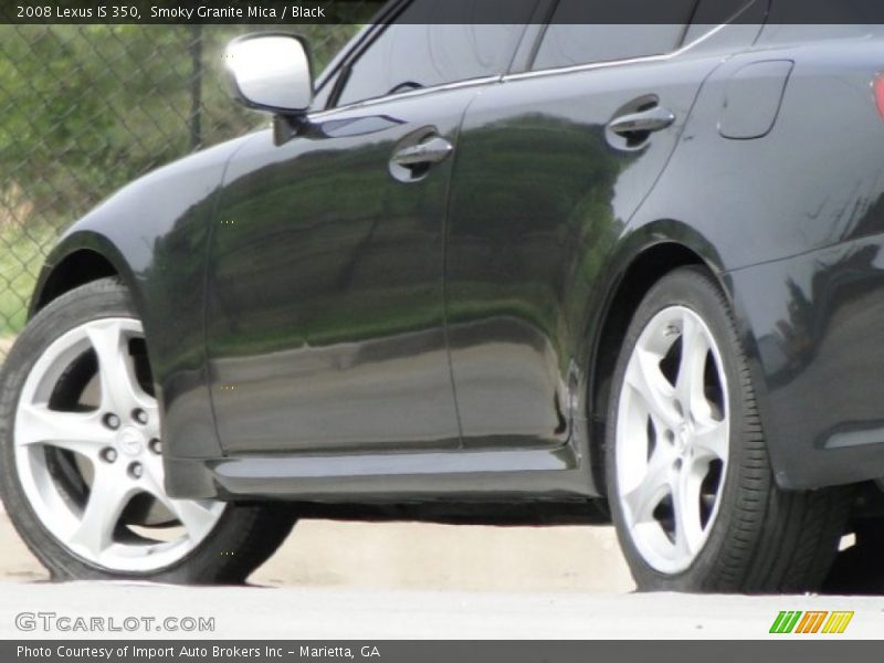 Smoky Granite Mica / Black 2008 Lexus IS 350