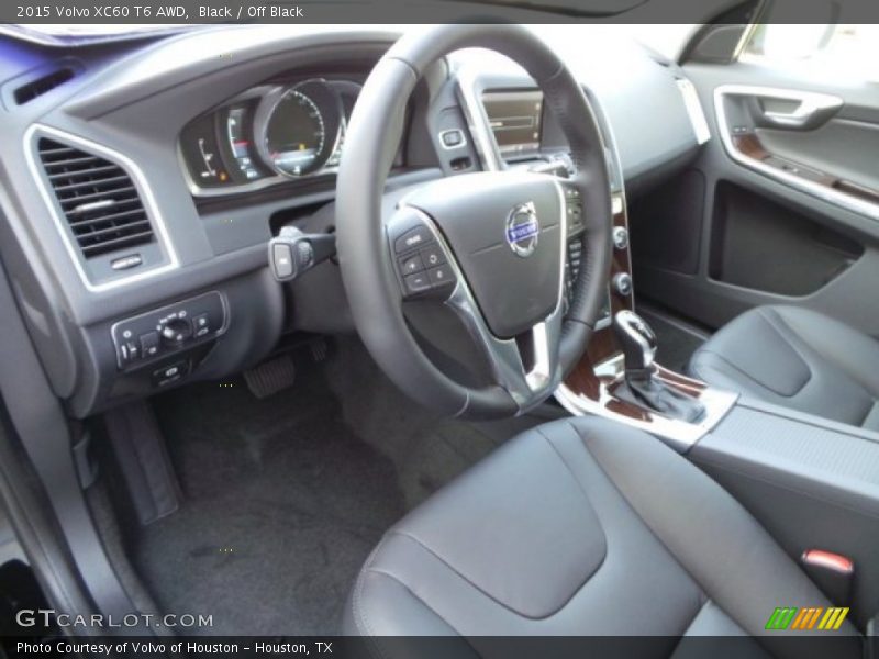 Black / Off Black 2015 Volvo XC60 T6 AWD