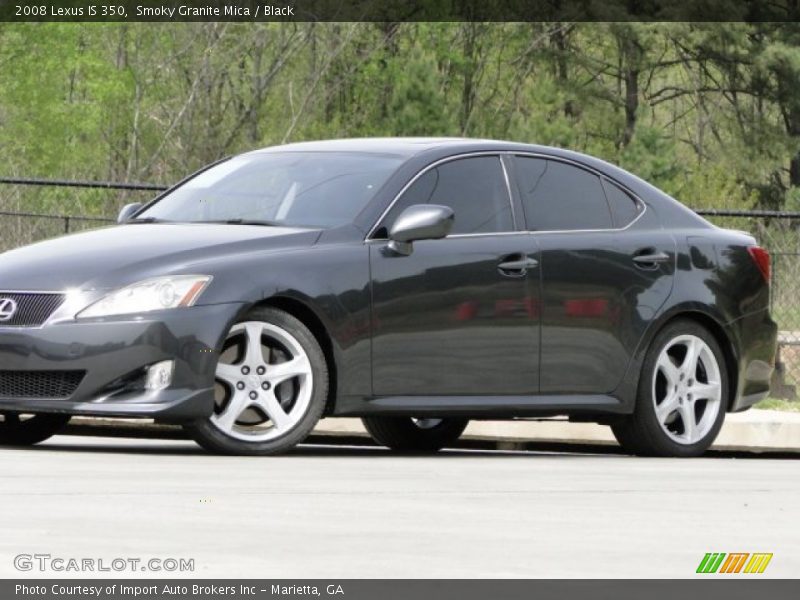Smoky Granite Mica / Black 2008 Lexus IS 350