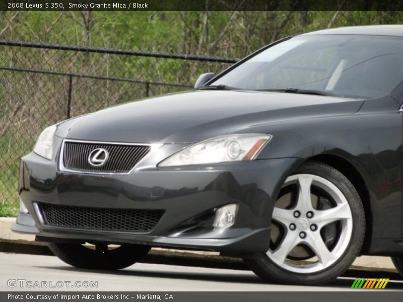 Smoky Granite Mica / Black 2008 Lexus IS 350
