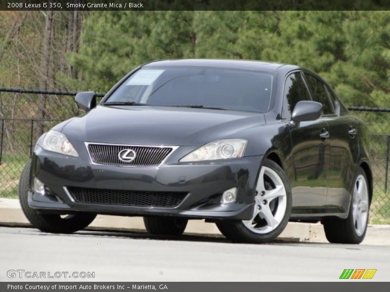 Smoky Granite Mica / Black 2008 Lexus IS 350