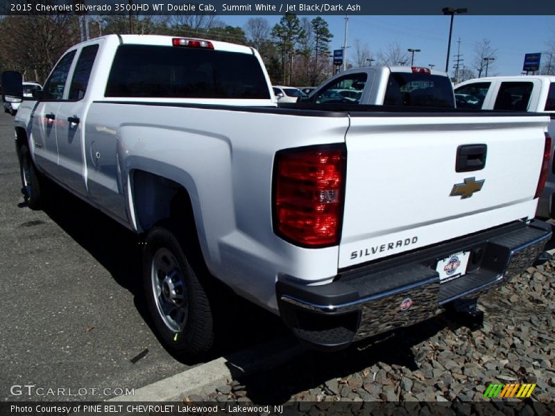 Summit White / Jet Black/Dark Ash 2015 Chevrolet Silverado 3500HD WT Double Cab
