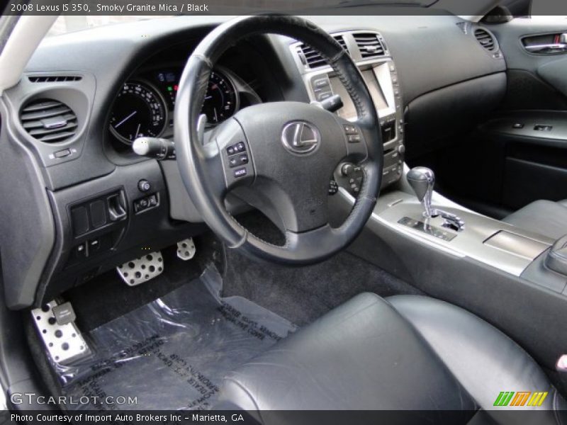 Smoky Granite Mica / Black 2008 Lexus IS 350