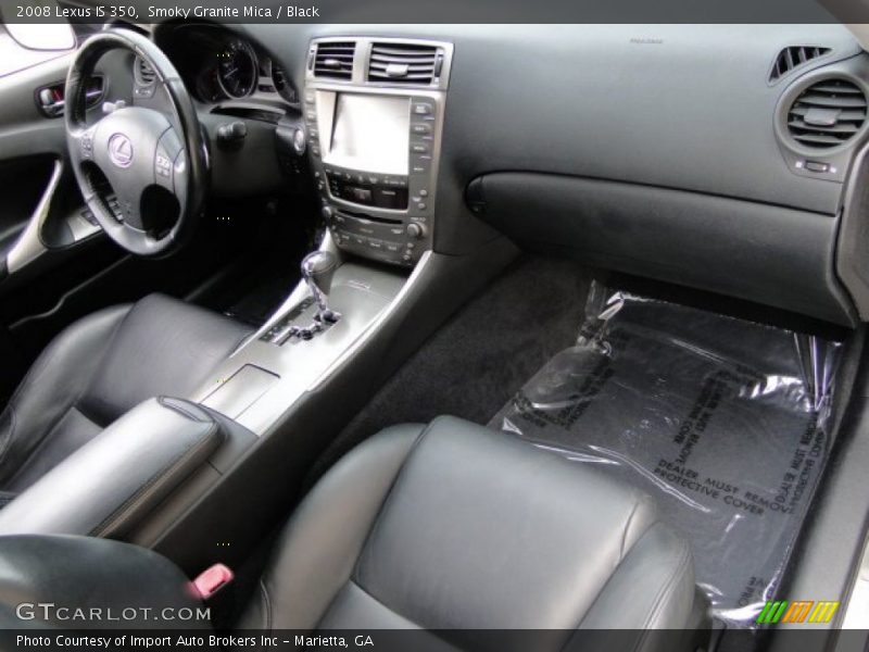 Smoky Granite Mica / Black 2008 Lexus IS 350