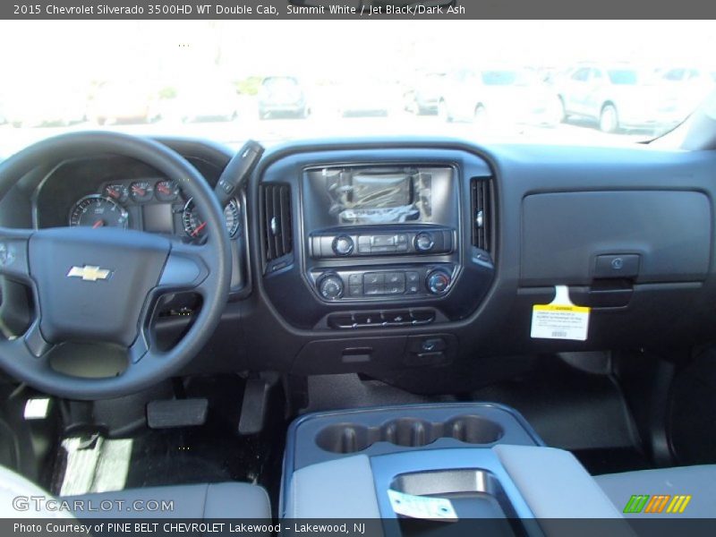 Summit White / Jet Black/Dark Ash 2015 Chevrolet Silverado 3500HD WT Double Cab