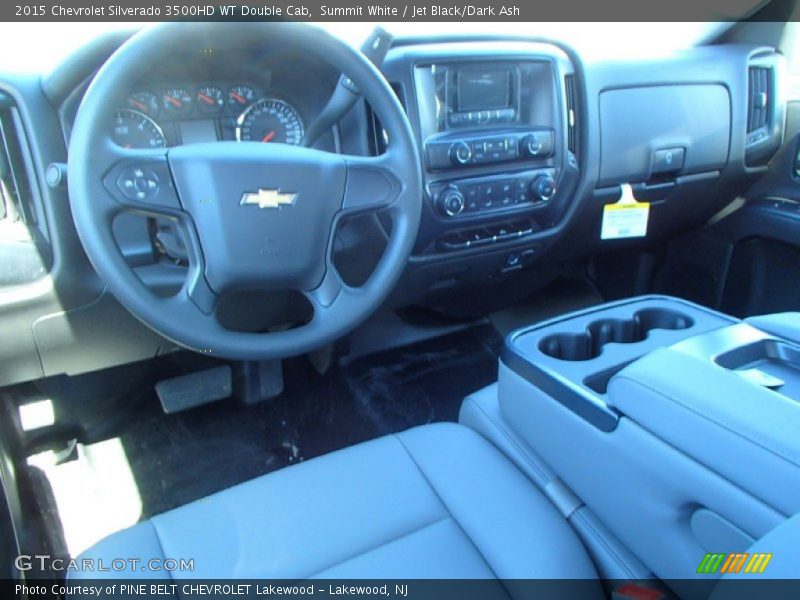 Summit White / Jet Black/Dark Ash 2015 Chevrolet Silverado 3500HD WT Double Cab