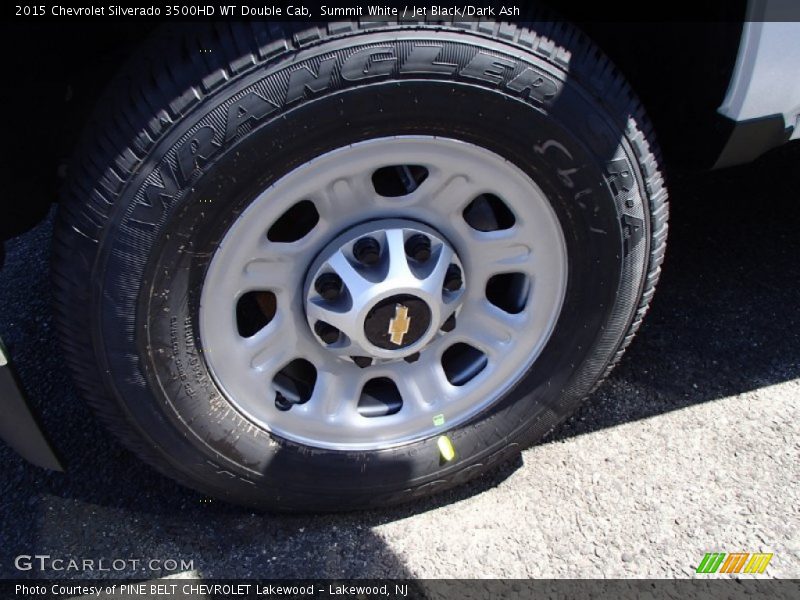 Summit White / Jet Black/Dark Ash 2015 Chevrolet Silverado 3500HD WT Double Cab