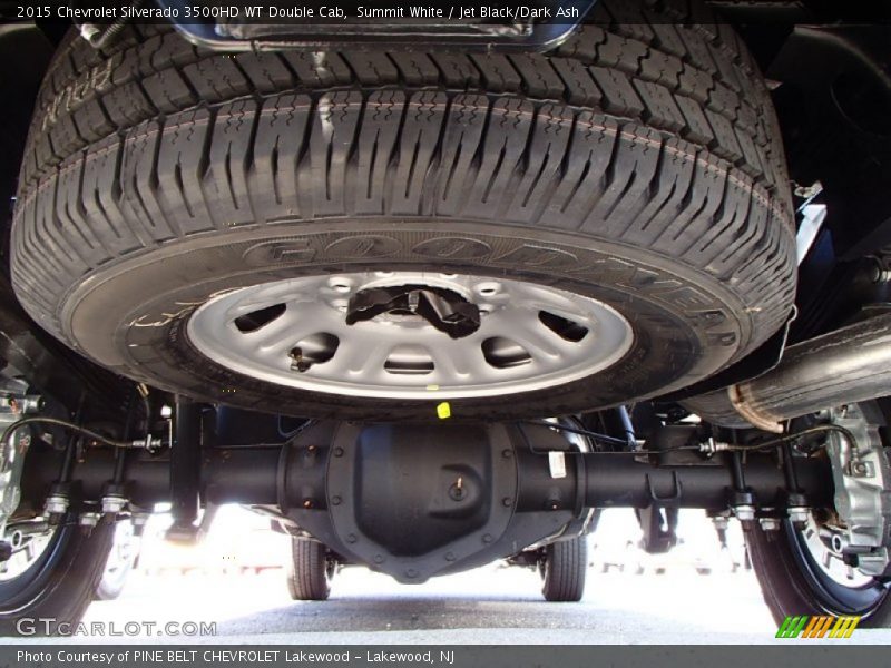 Summit White / Jet Black/Dark Ash 2015 Chevrolet Silverado 3500HD WT Double Cab
