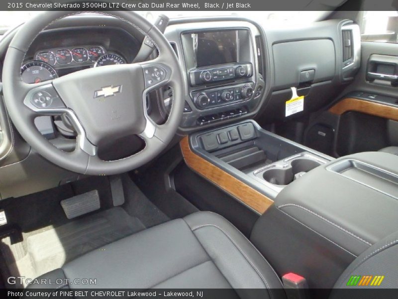 Jet Black Interior - 2015 Silverado 3500HD LTZ Crew Cab Dual Rear Wheel 
