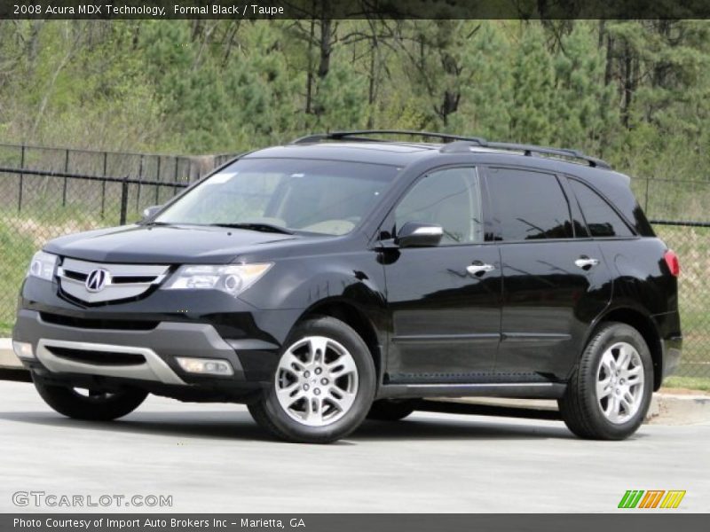 Formal Black / Taupe 2008 Acura MDX Technology