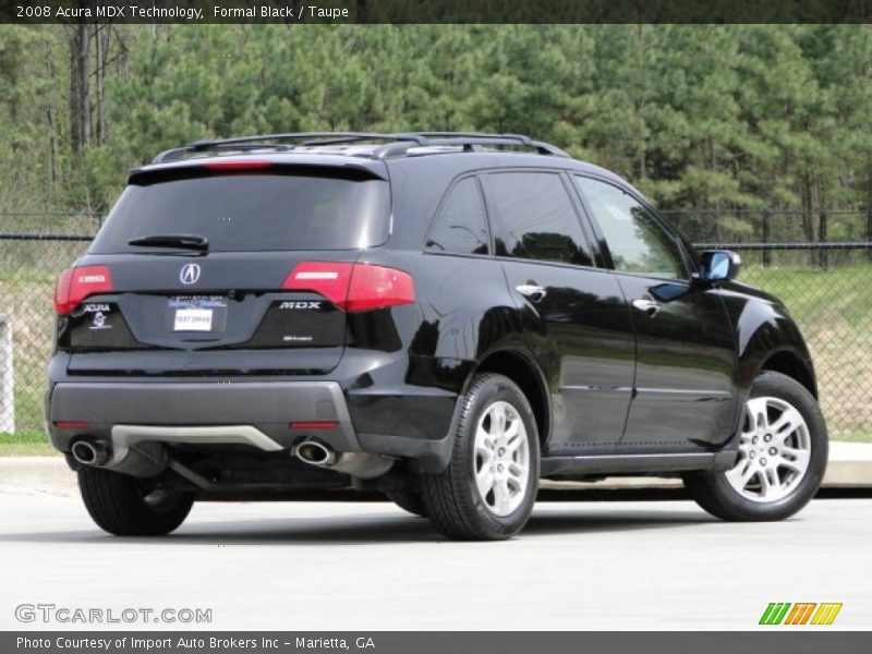 Formal Black / Taupe 2008 Acura MDX Technology