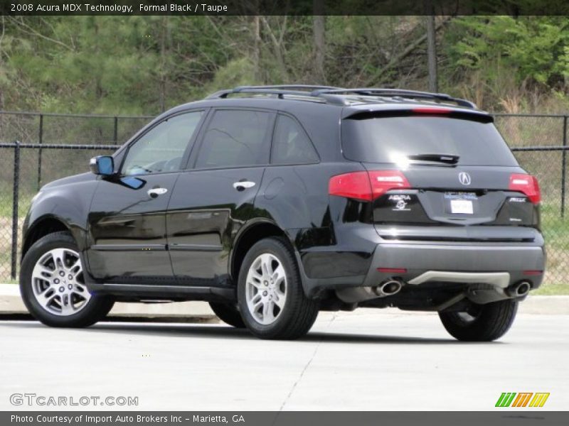 Formal Black / Taupe 2008 Acura MDX Technology