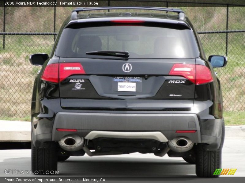 Formal Black / Taupe 2008 Acura MDX Technology