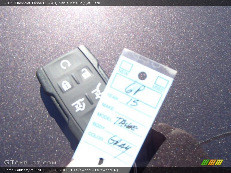 Sable Metallic / Jet Black 2015 Chevrolet Tahoe LT 4WD