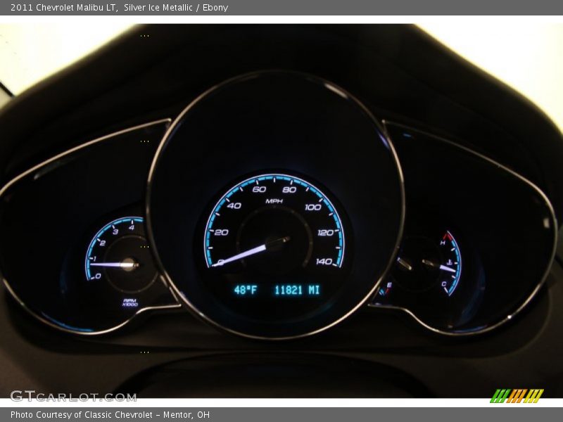 Silver Ice Metallic / Ebony 2011 Chevrolet Malibu LT