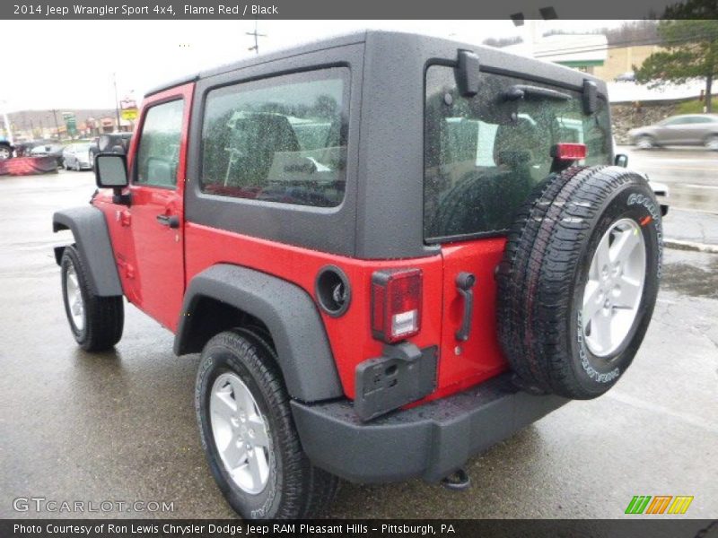 Flame Red / Black 2014 Jeep Wrangler Sport 4x4