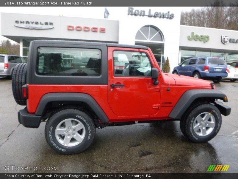 Flame Red / Black 2014 Jeep Wrangler Sport 4x4