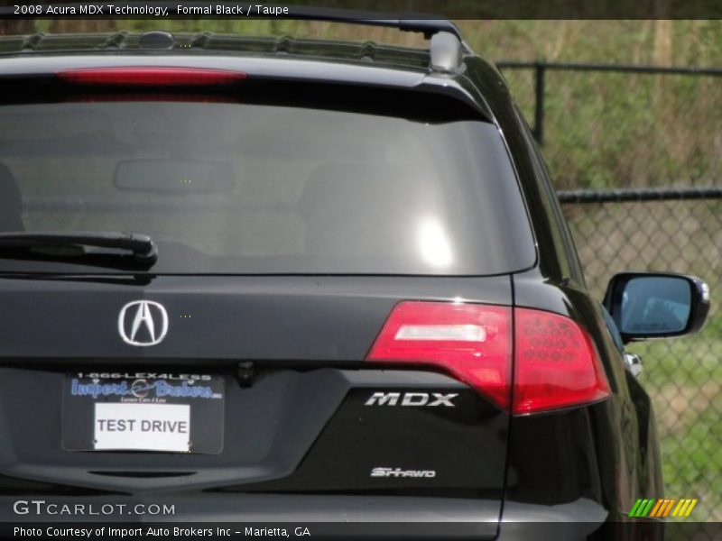 Formal Black / Taupe 2008 Acura MDX Technology